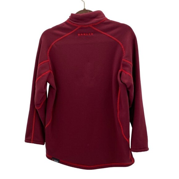 Oakley Polartec Half Zip Red Pullover Men's Size M - Picture 2 of 6